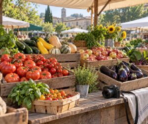 how to photograph a farmers market