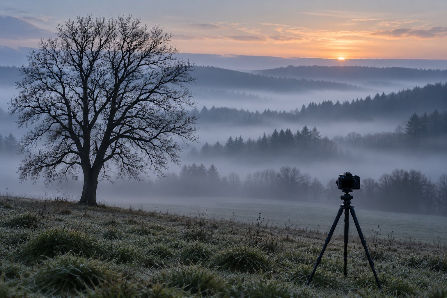 how to photograph fog in the morning