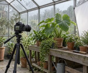 how to photograph in a greenhouse