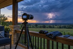 how to photograph a thunderstorm from a distance
