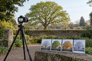 how to photograph the same spot through the seasons