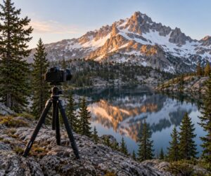 how to photograph a mountain so it looks tall