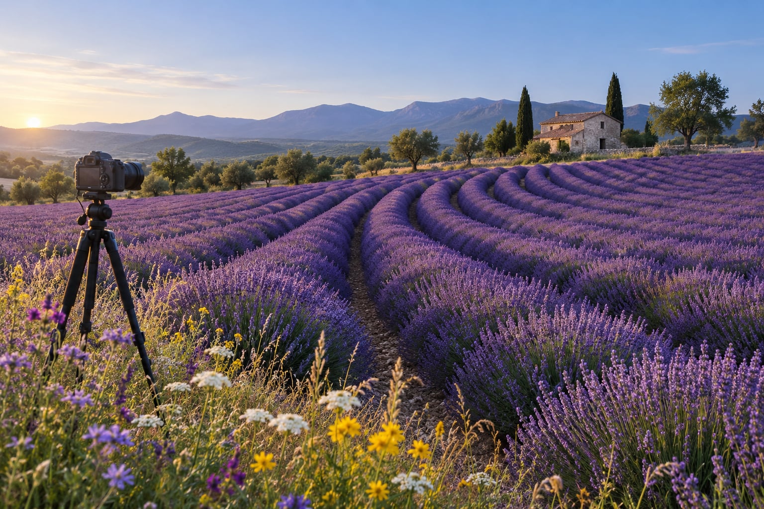 how to photograph lavender fields