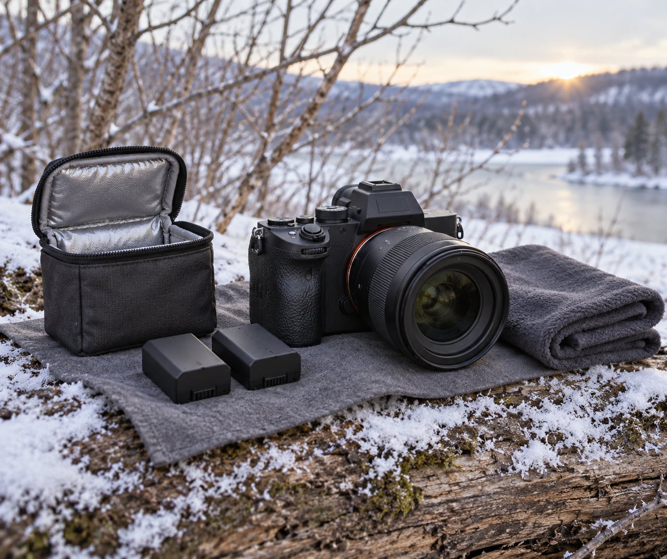 how to keep camera batteries warm in cold weather