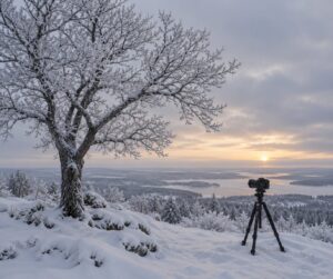 how to photograph trees in winter
