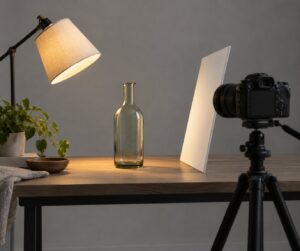 how to photograph with one lamp
