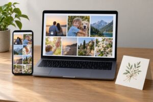 how to share photos privately with family