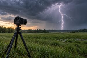 how to photograph lightning