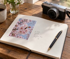 how to keep a photo journal with captions