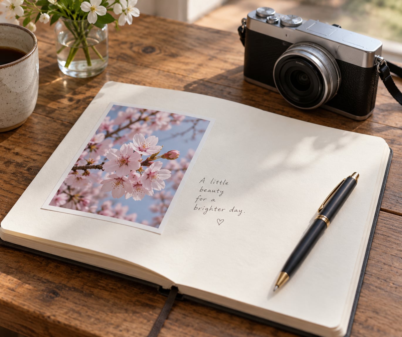 how to keep a photo journal with captions