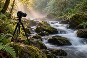how to photograph a stream with long exposure