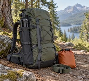 how to carry a tripod on a hike