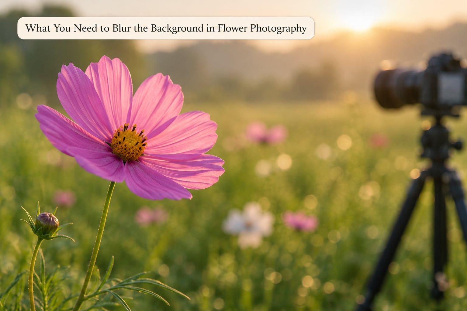 What You Need to Blur the Background in Flower Photography