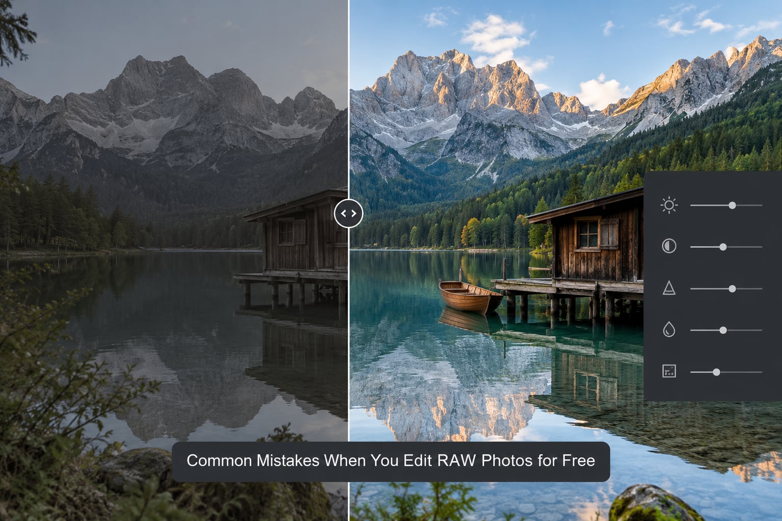 Common Mistakes When You Edit RAW Photos for Free