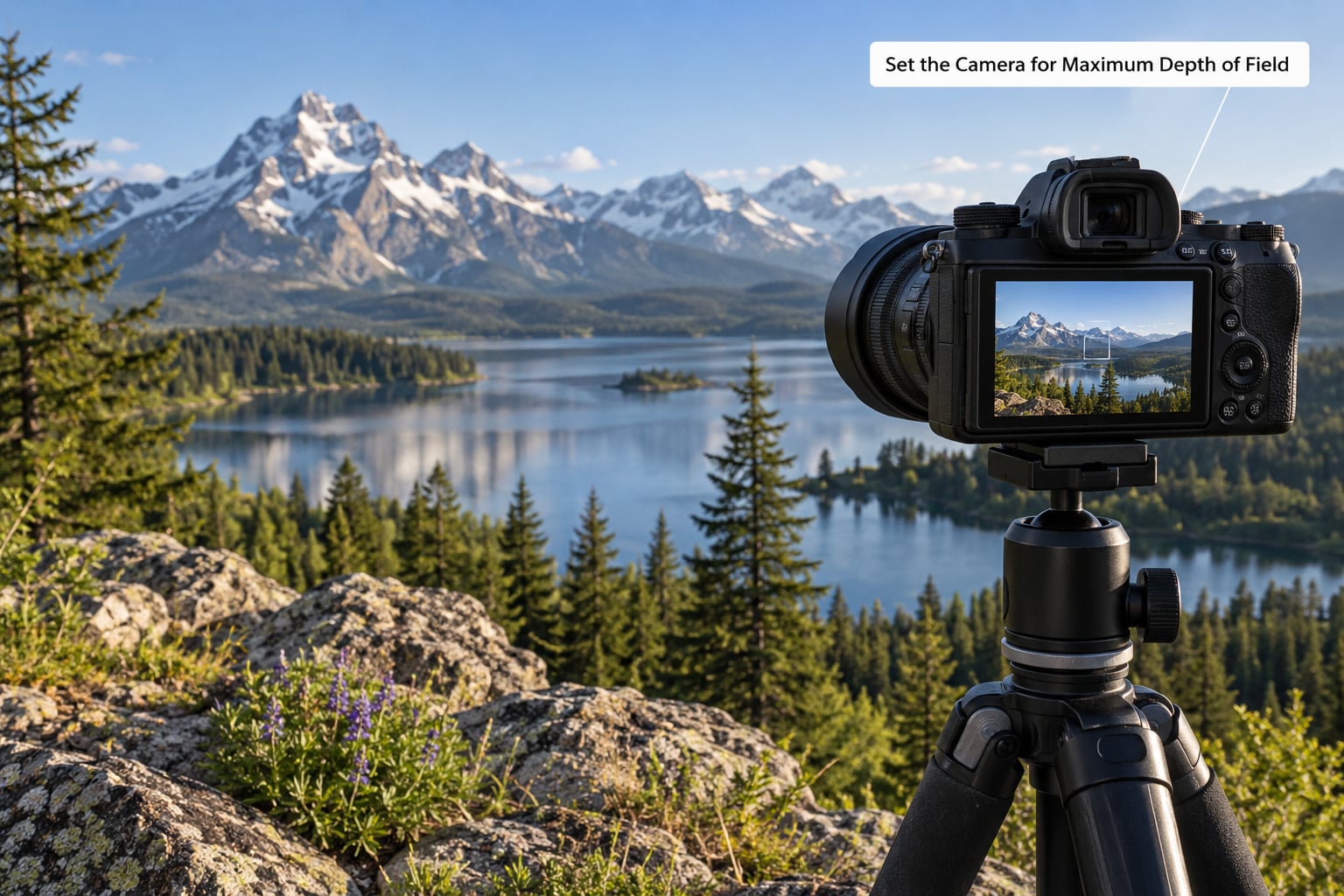 Set the Camera for Maximum Depth of Field