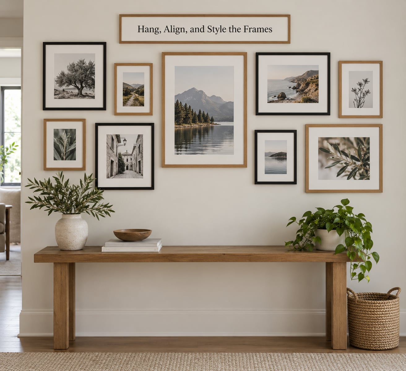 Hang, Align, and Style the Frames
