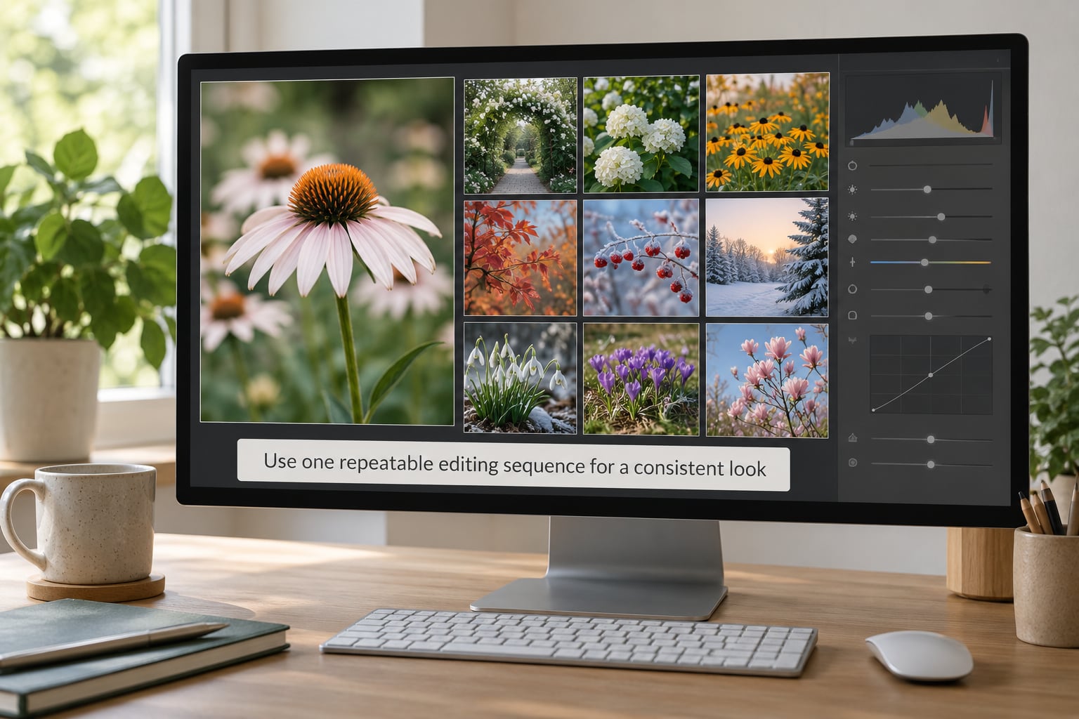 Use one repeatable editing sequence for a consistent look