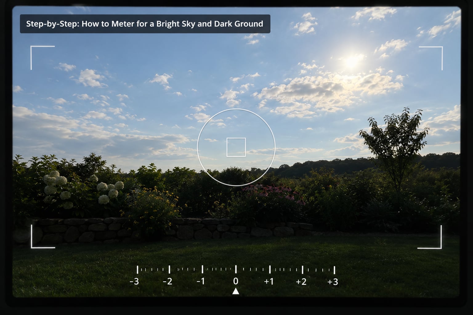 Step-by-Step: How to Meter for a Bright Sky and Dark Ground