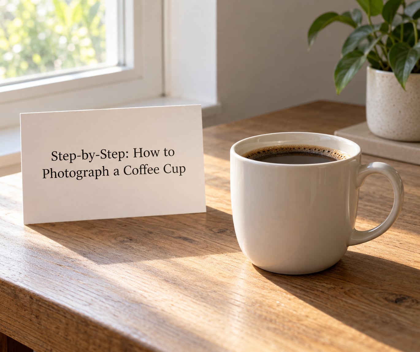 Step-by-Step: How to Photograph a Coffee Cup