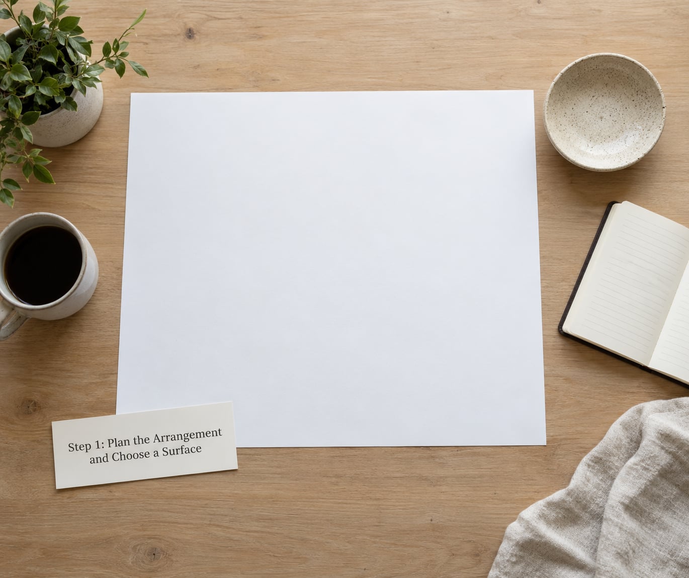 Step 1: Plan the Arrangement and Choose a Surface