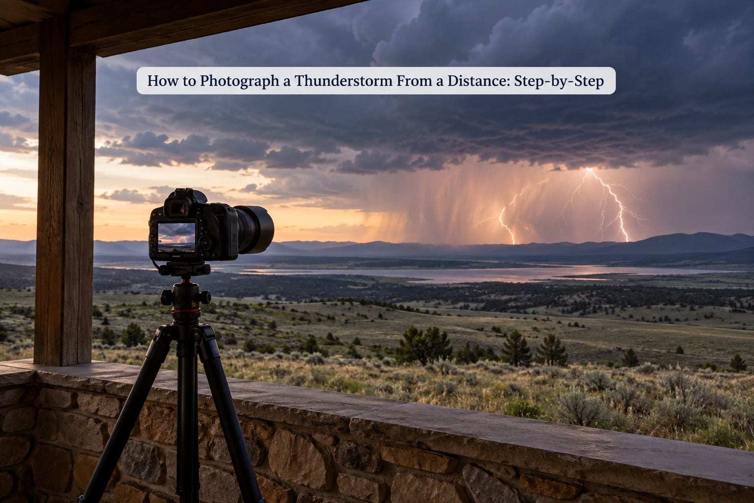 How to Photograph a Thunderstorm From a Distance: Step-by-Step
