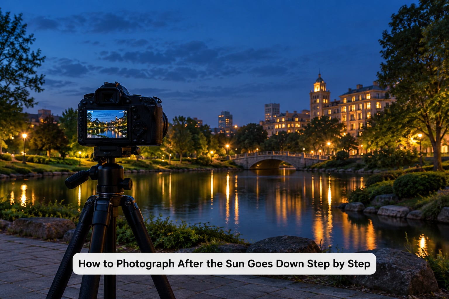 How to Photograph After the Sun Goes Down Step by Step