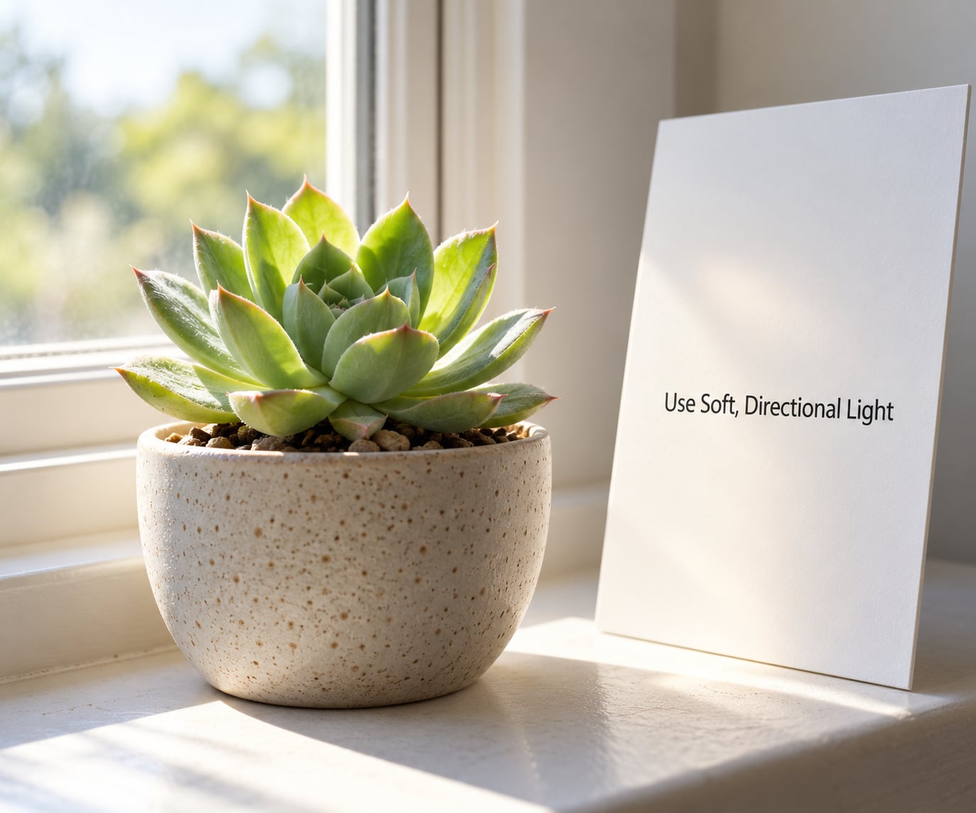 Use Soft, Directional Light