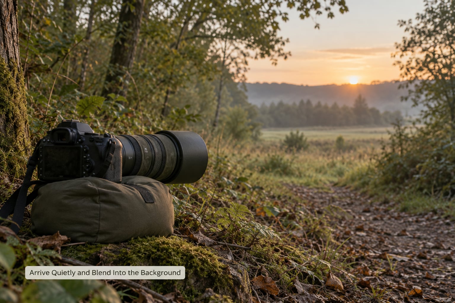 Arrive Quietly and Blend Into the Background