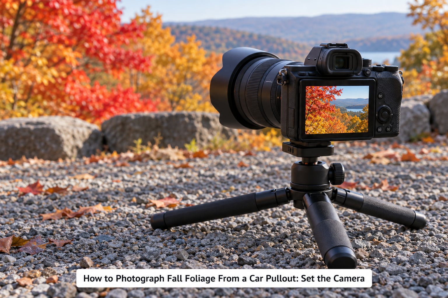 How to Photograph Fall Foliage From a Car Pullout: Set the Camera