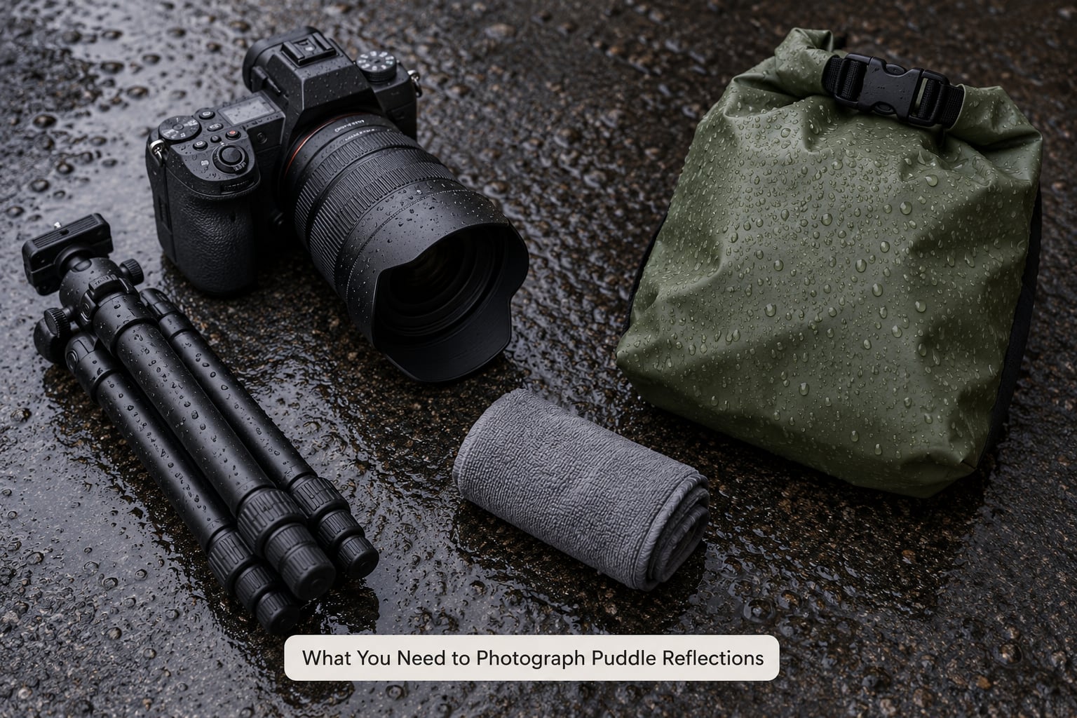 What You Need to Photograph Puddle Reflections