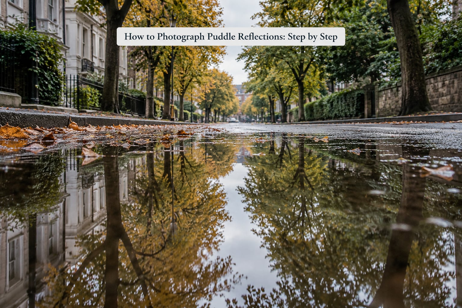 How to Photograph Puddle Reflections: Step by Step