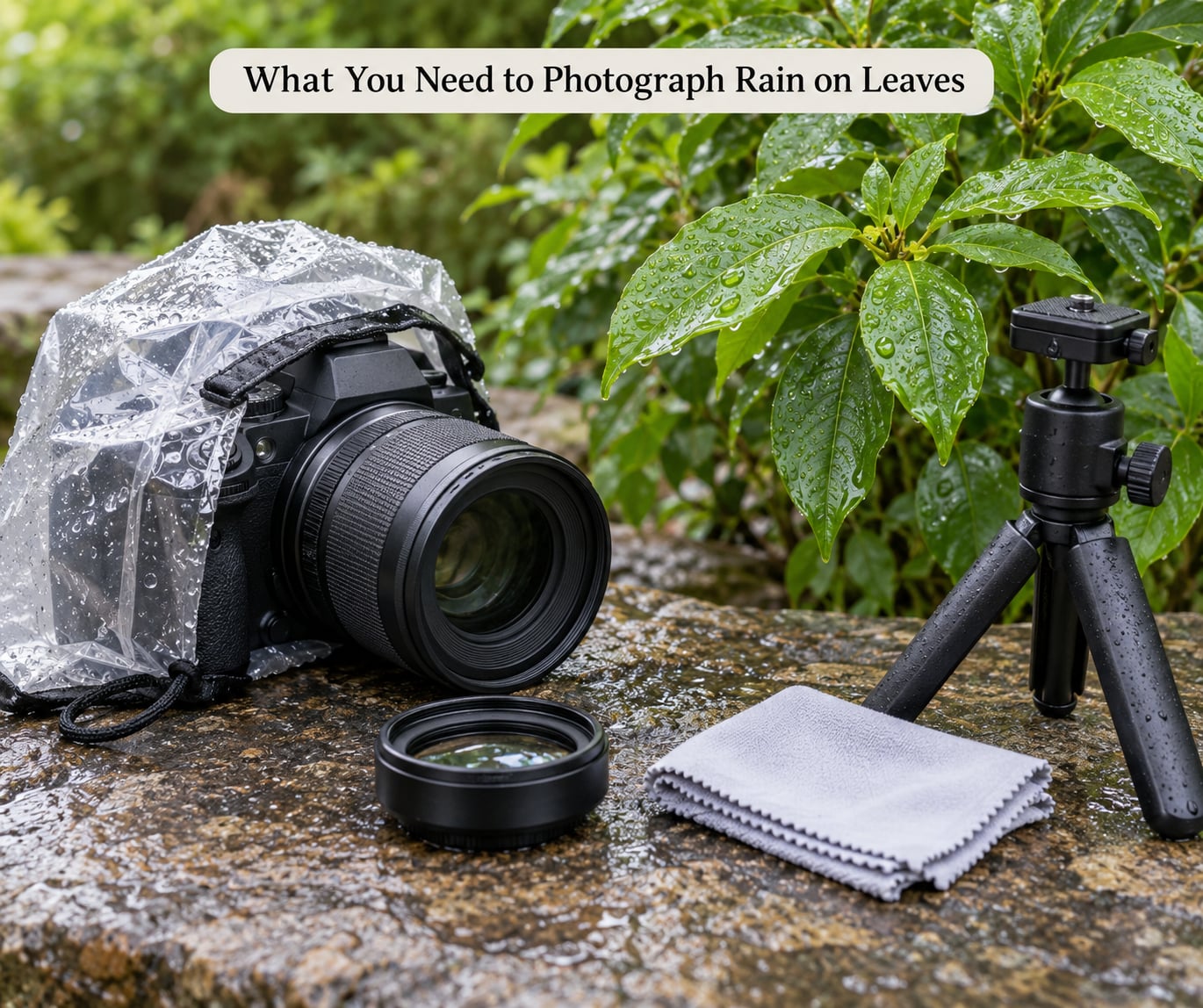 What You Need to Photograph Rain on Leaves