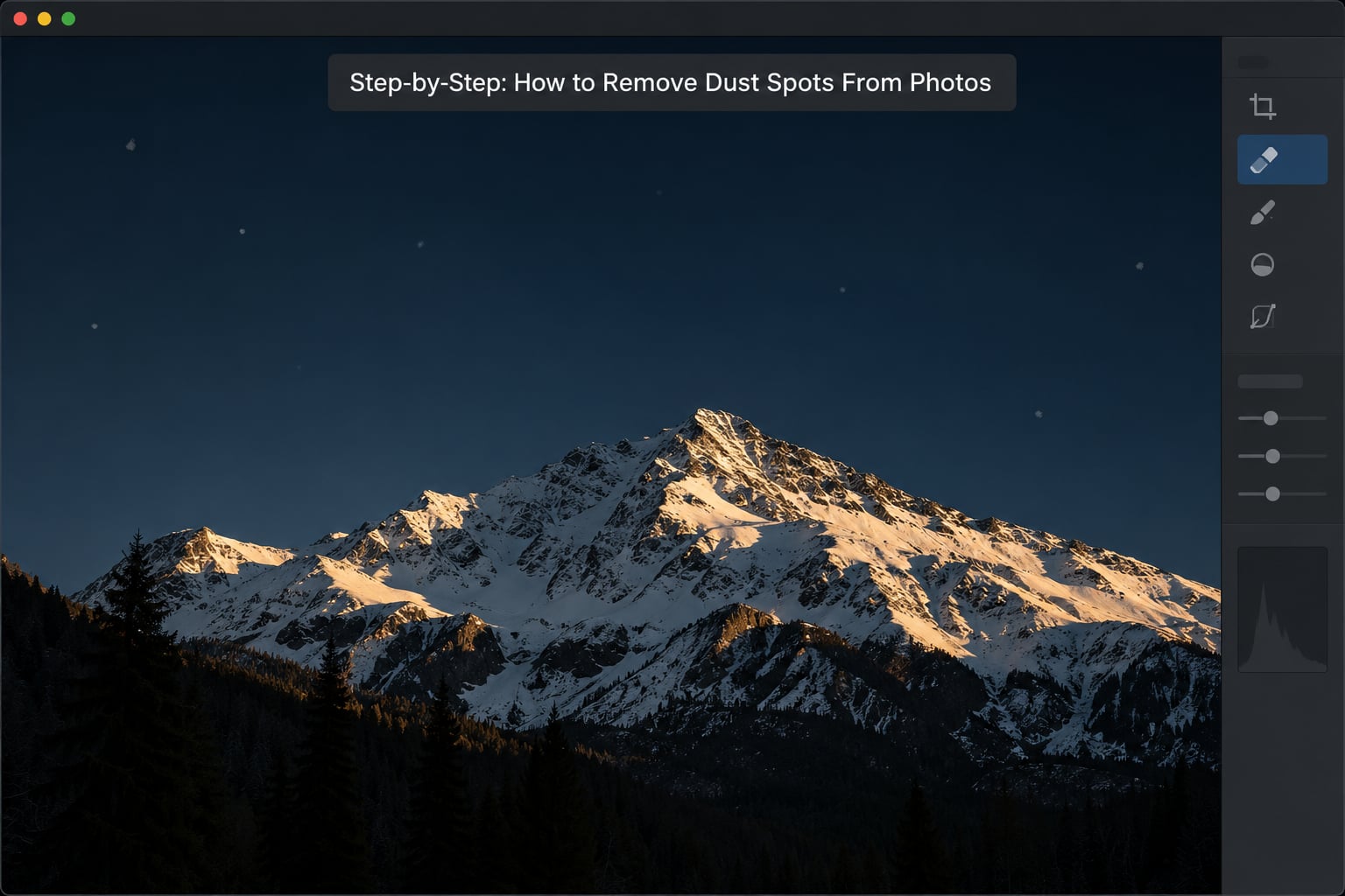 Step-by-Step: How to Remove Dust Spots From Photos
