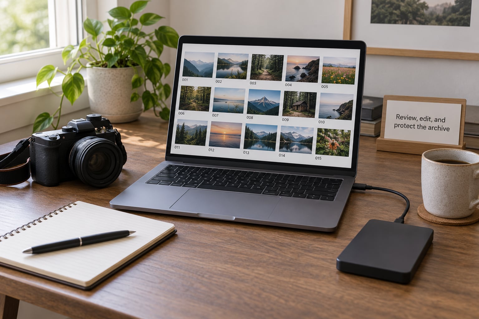 Review, edit, and protect the archive