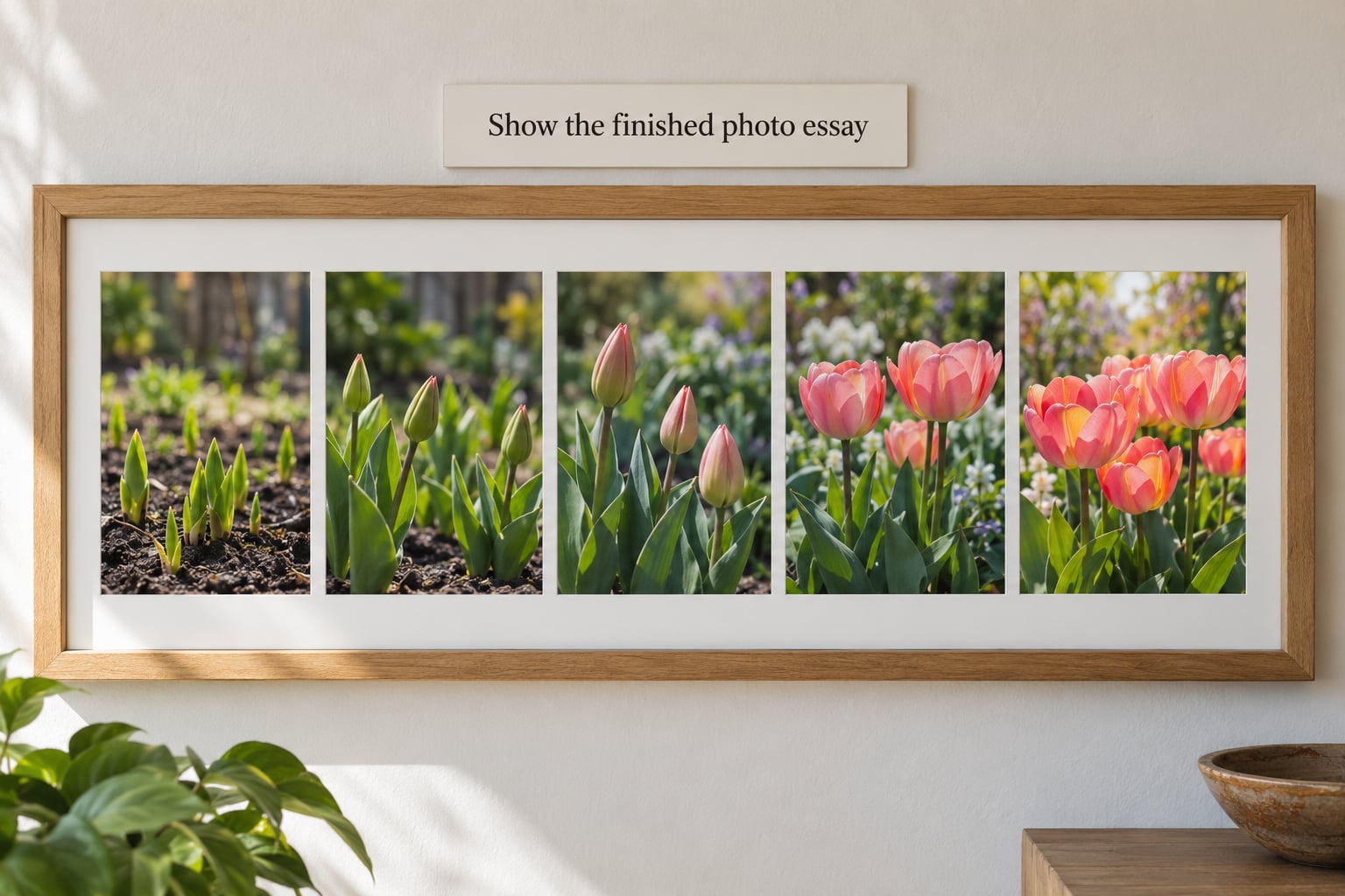 Show the finished photo essay