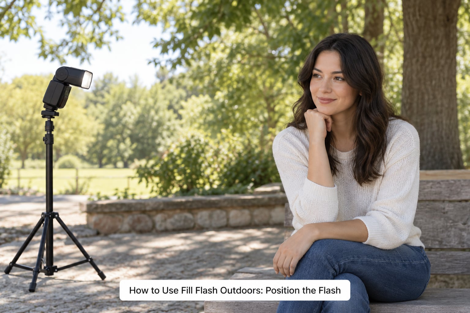 How to Use Fill Flash Outdoors: Position the Flash