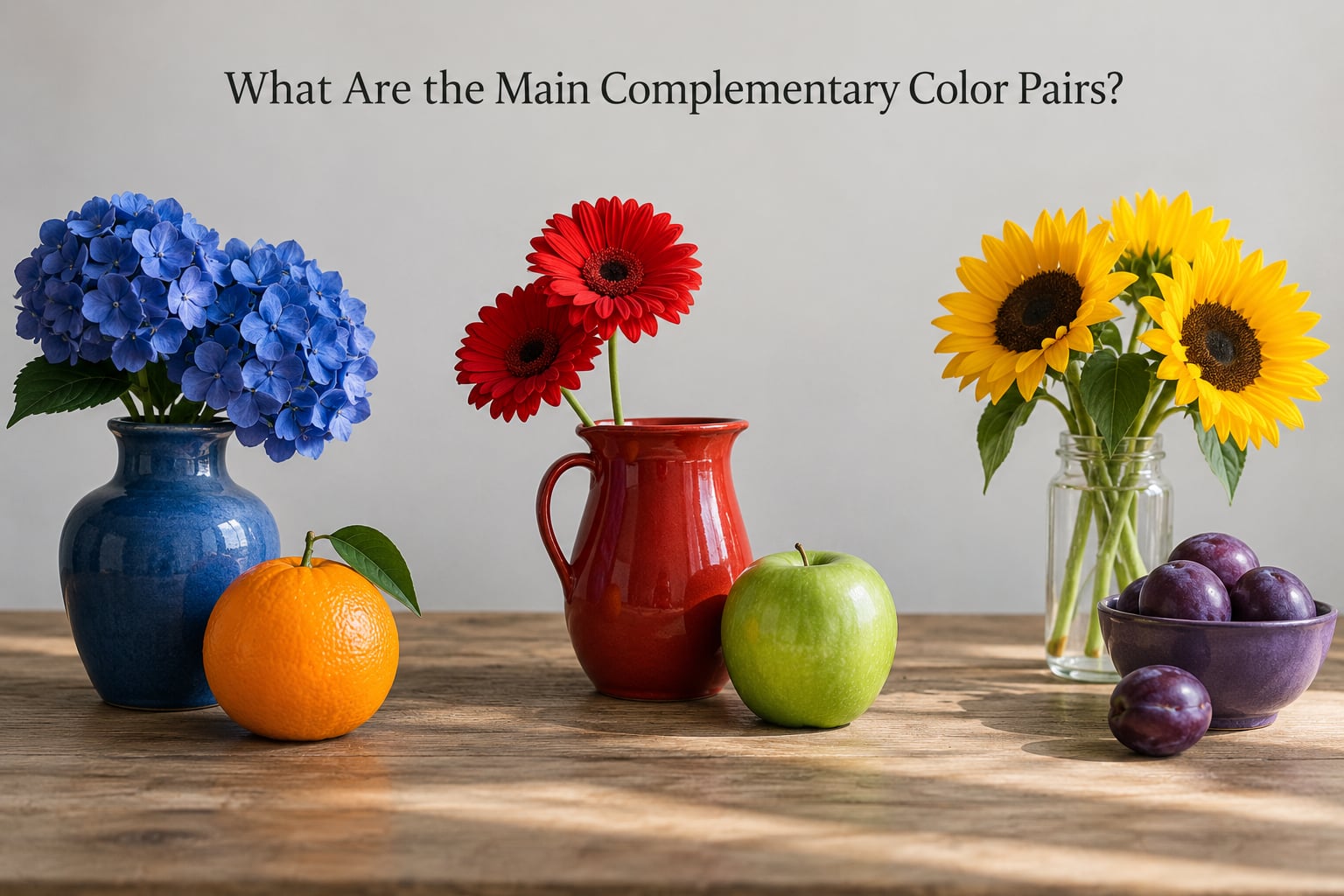 What Are the Main Complementary Color Pairs?