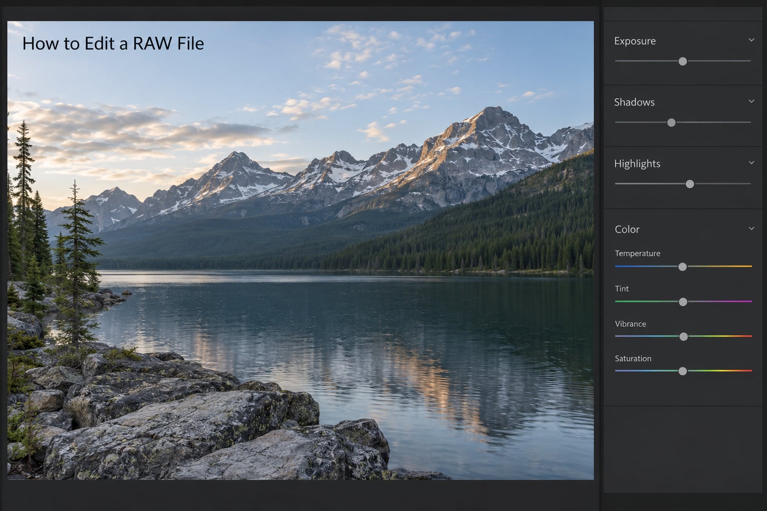 How to Edit a RAW File