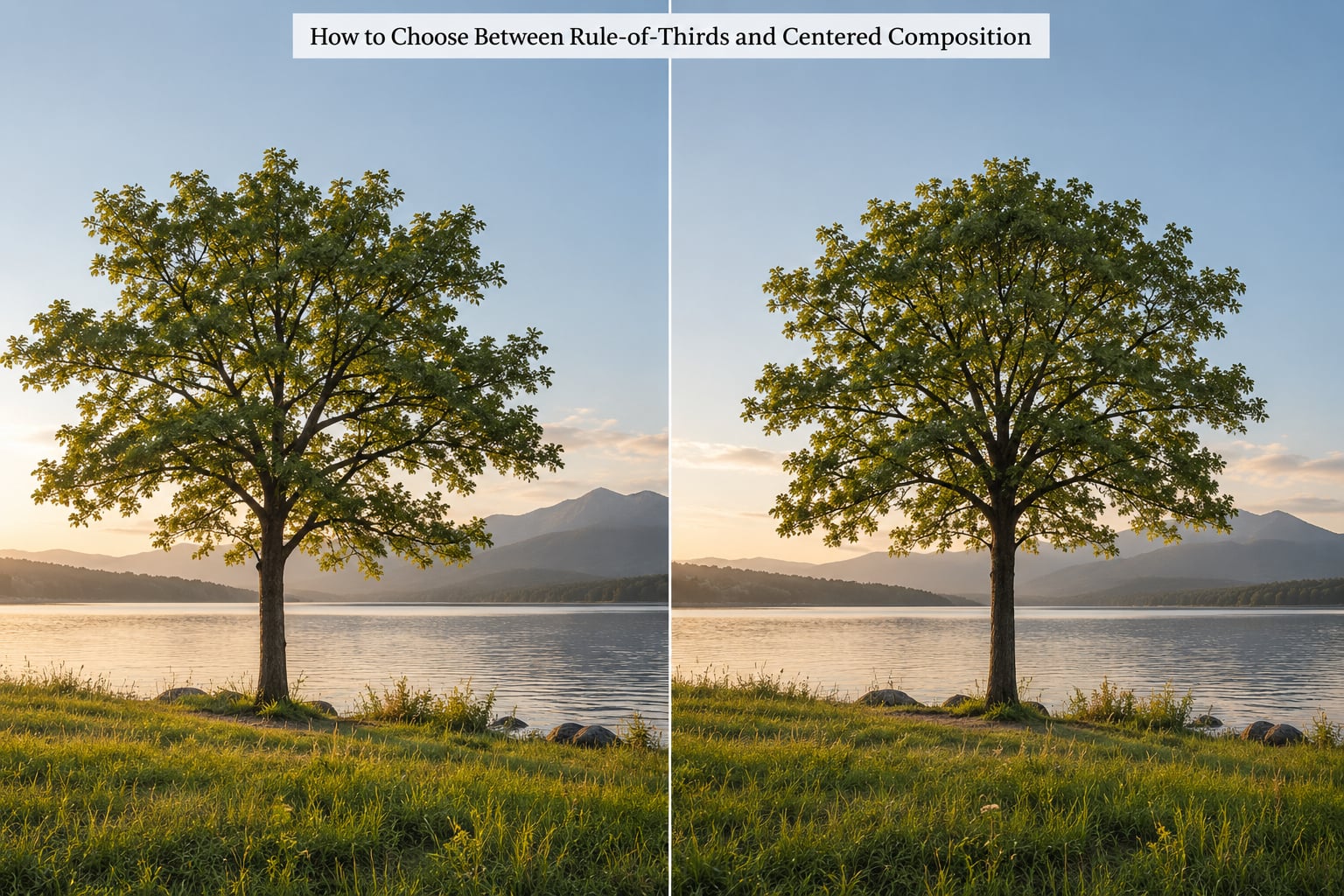 How to Choose Between Rule-of-Thirds and Centered Composition