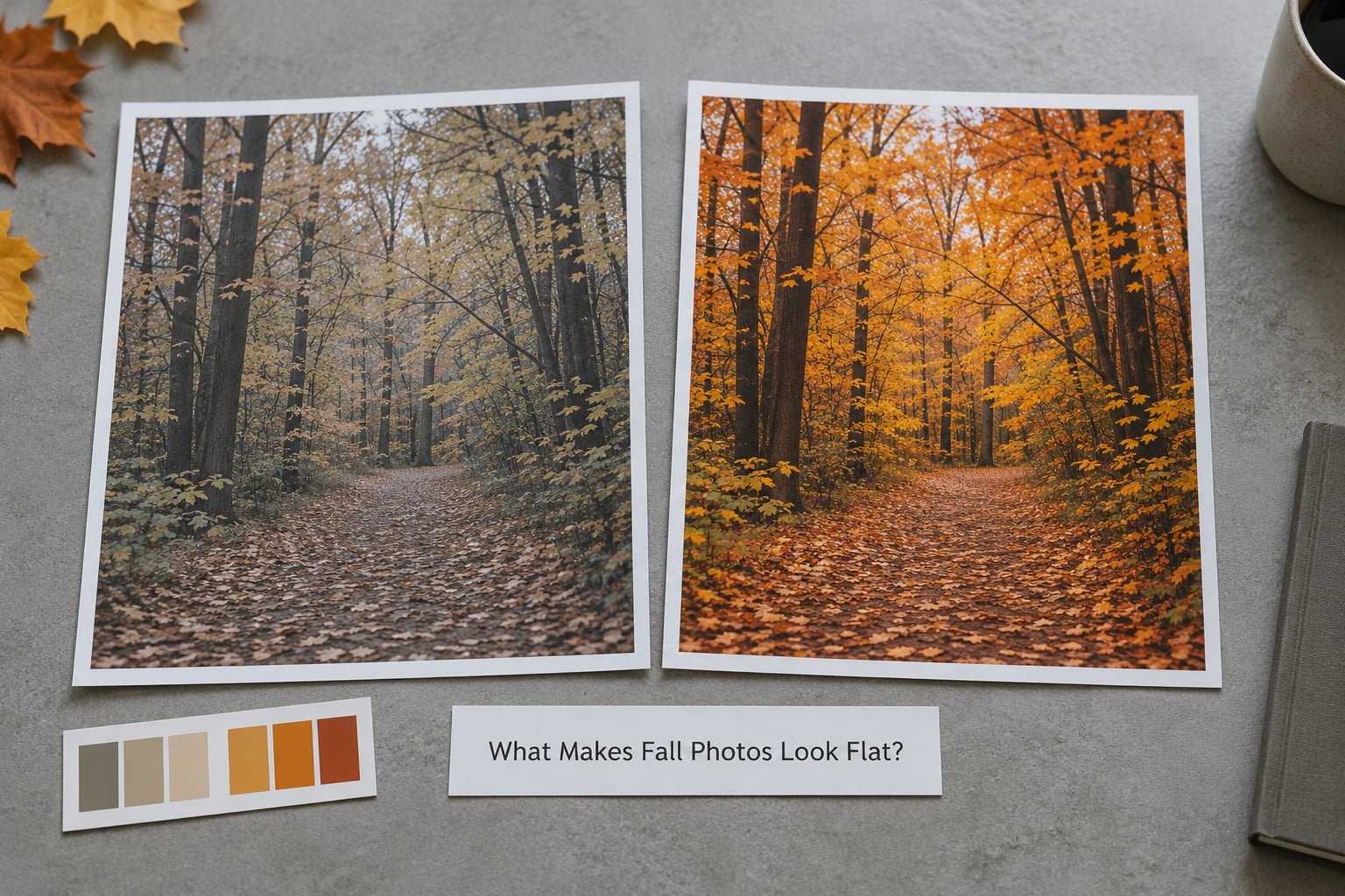 What Makes Fall Photos Look Flat?
