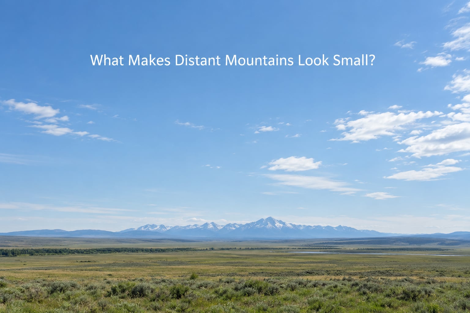 What Makes Distant Mountains Look Small?