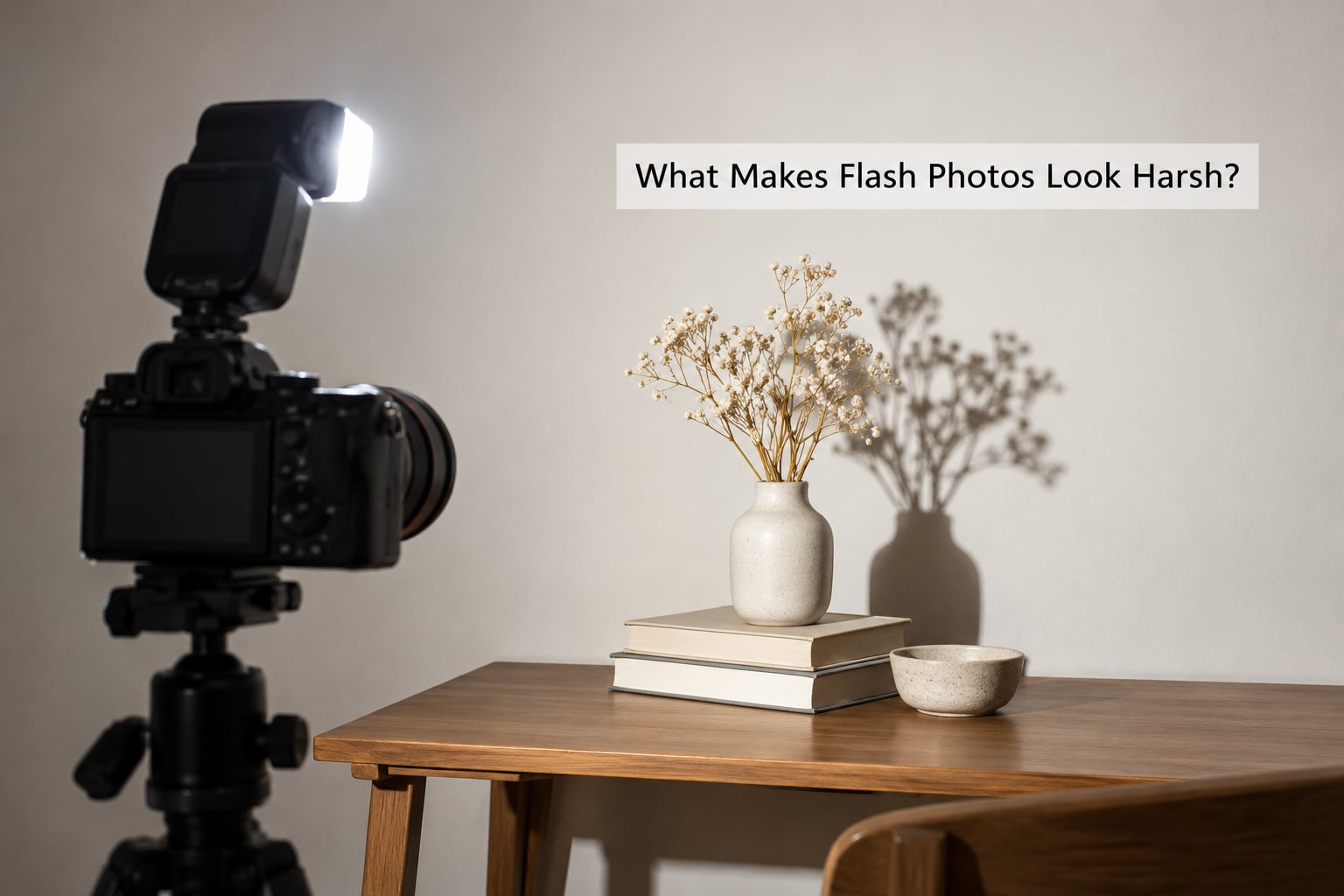 What Makes Flash Photos Look Harsh?
