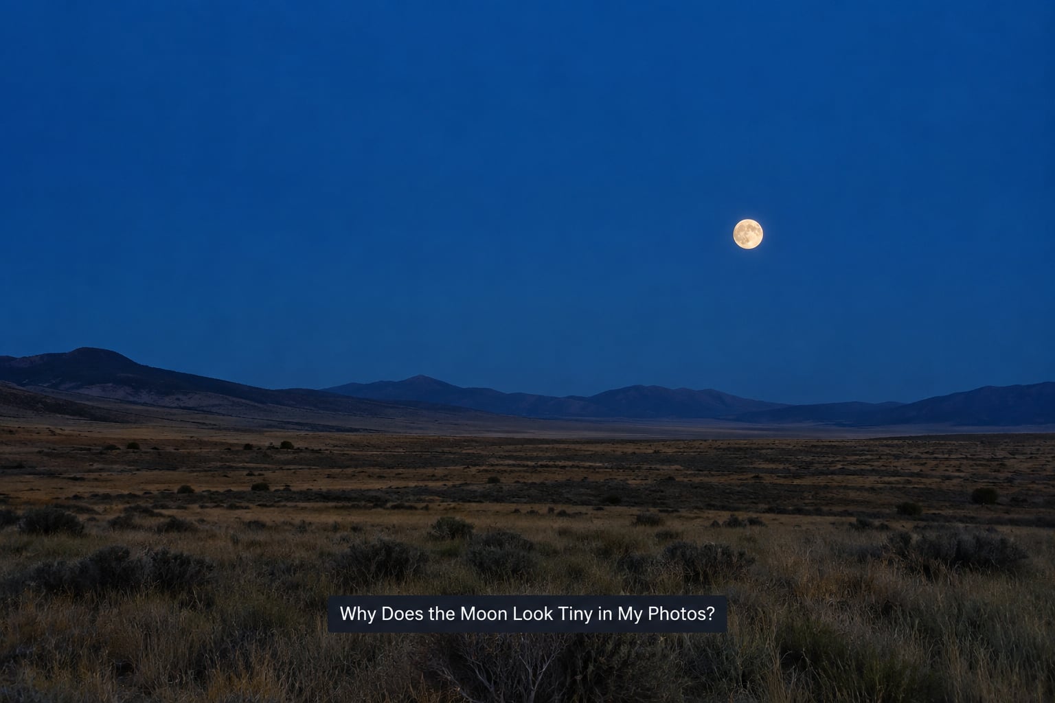 Why Does the Moon Look Tiny in My Photos?
