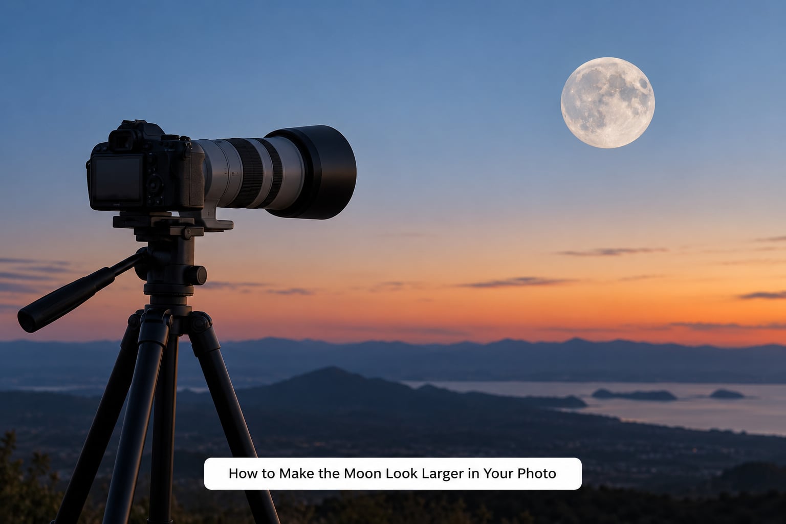 How to Make the Moon Look Larger in Your Photo